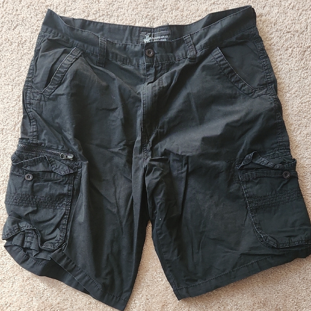 Beverly Hills Polo Club Black Cargo Shorts